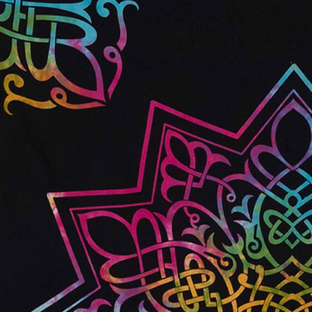 Kunst Und Magie Kunst Und Magie Tagesdecke Wandbehang Stern Deko Star Tuch Mandala Bunt Ca. 200 X 230cm