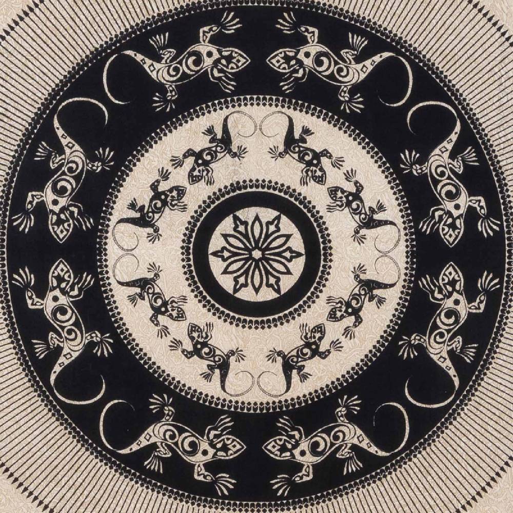 Kunst Und Magie Kunst Und Magie Tagesdecke Wandbehang Tuch Gecko Mandala Ca. 200 X 135 Cm
