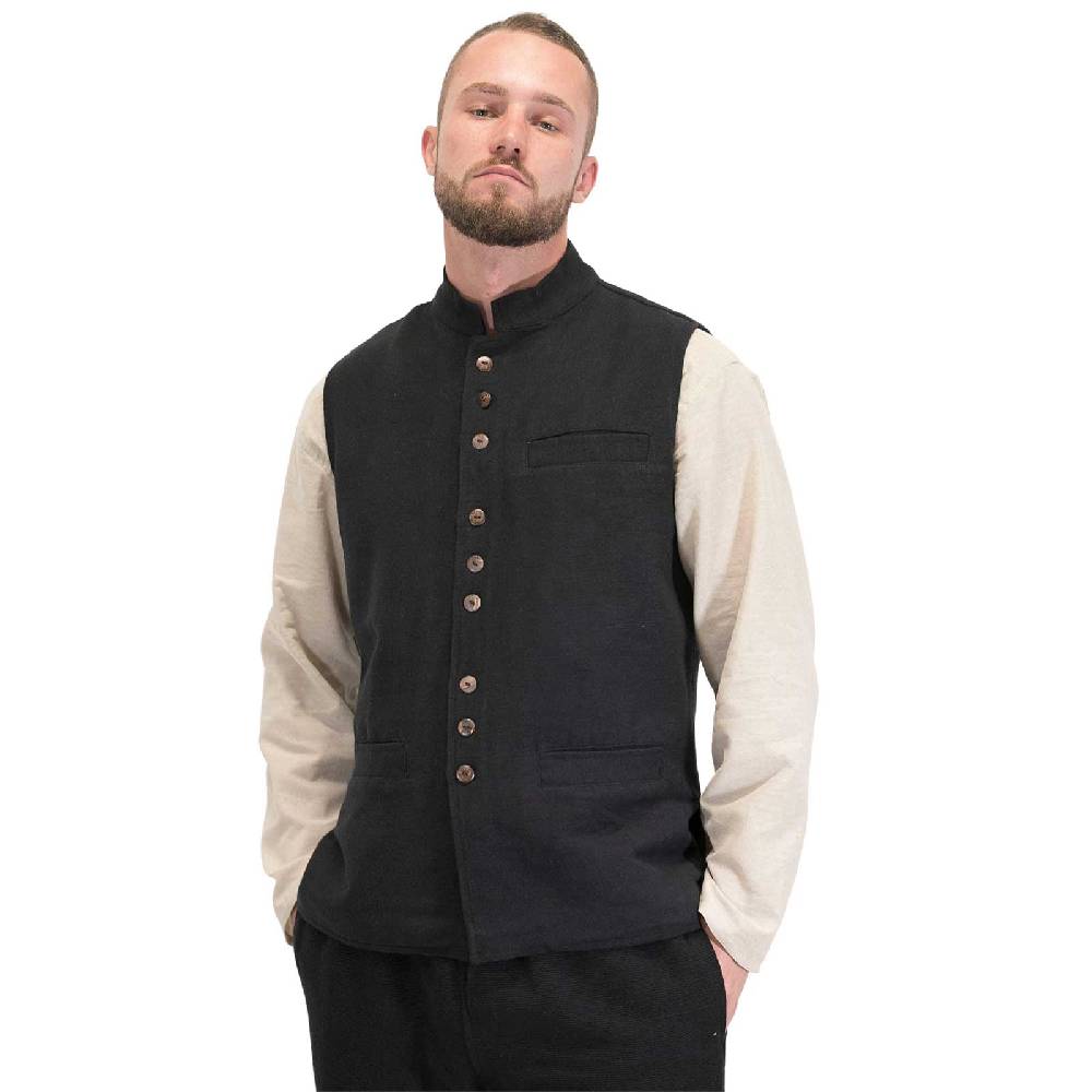 Kunst Und Magie Kunst und Magie Traditionelle Nepal Gilet Herren Hippie Weste