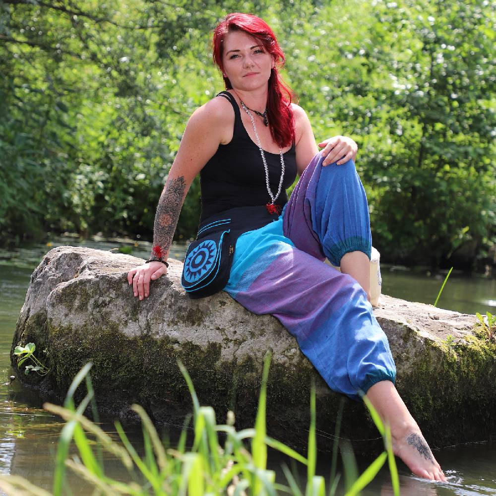 Kunst Und Magie KUNST UND MAGIE unisex bunte alternative Bauchtasche Gürteltasche Festivaltasche