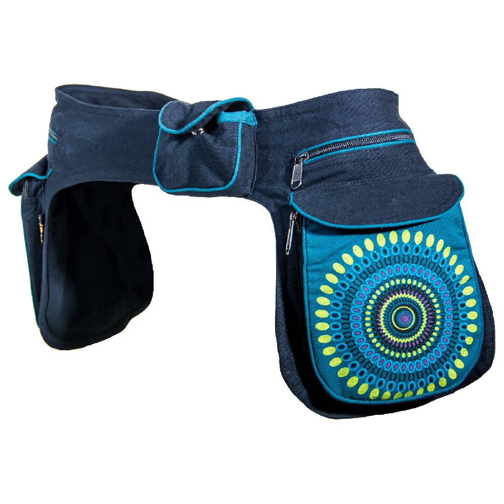 Kunst Und Magie Kunst und Magie Unisex doppel Bauchtasche Sidebag Gürteltasche Festivaltasche