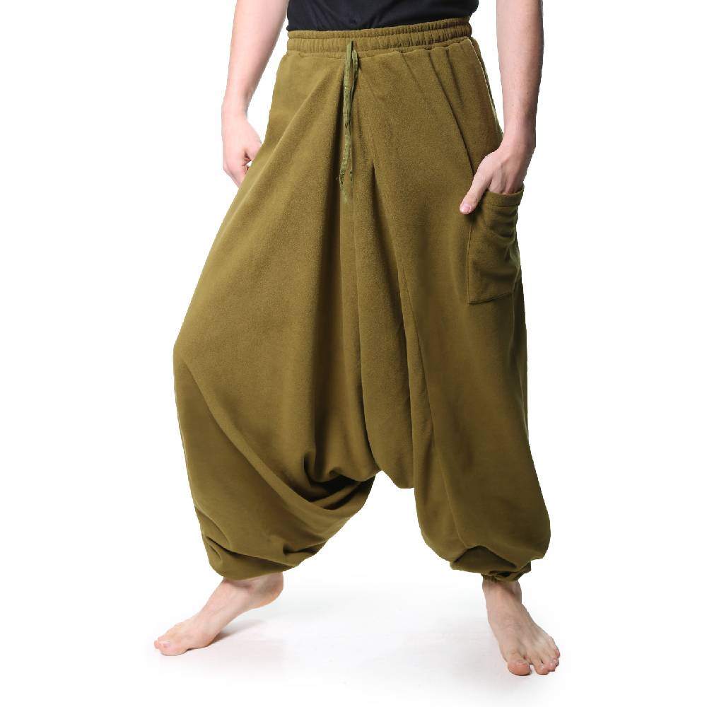 Kunst Und Magie Kunst Und Magie Unisex Fleecehose ALADINHOSE Thermo Haremshose