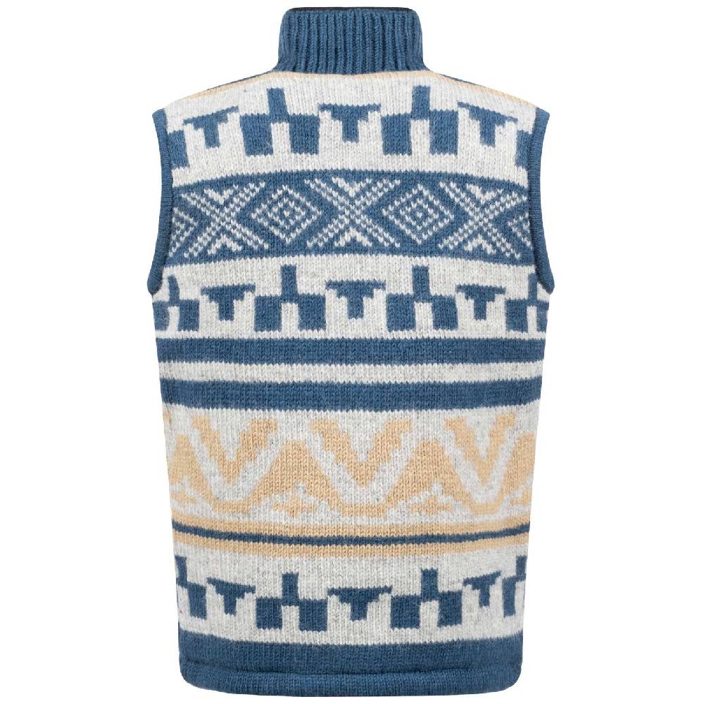 Kunst Und Magie Kunst Und Magie Unisex Gilet Ärmellose Weste Strickweste Aus Wolle Fleecefutter Winter Aztekenmuster