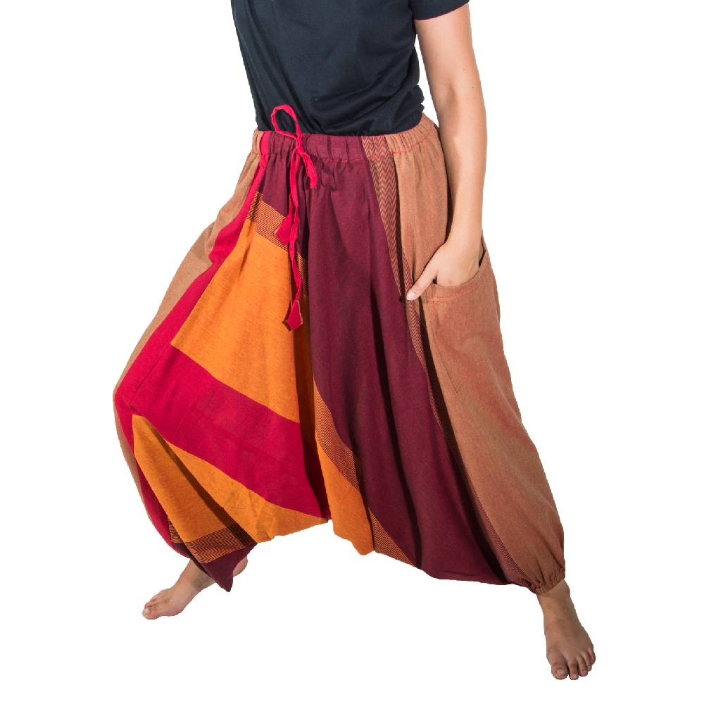Kunst Und Magie Kunst Und Magie Unisex Haremshose Onesize Mehrfahrbig Hippie Goa Fair