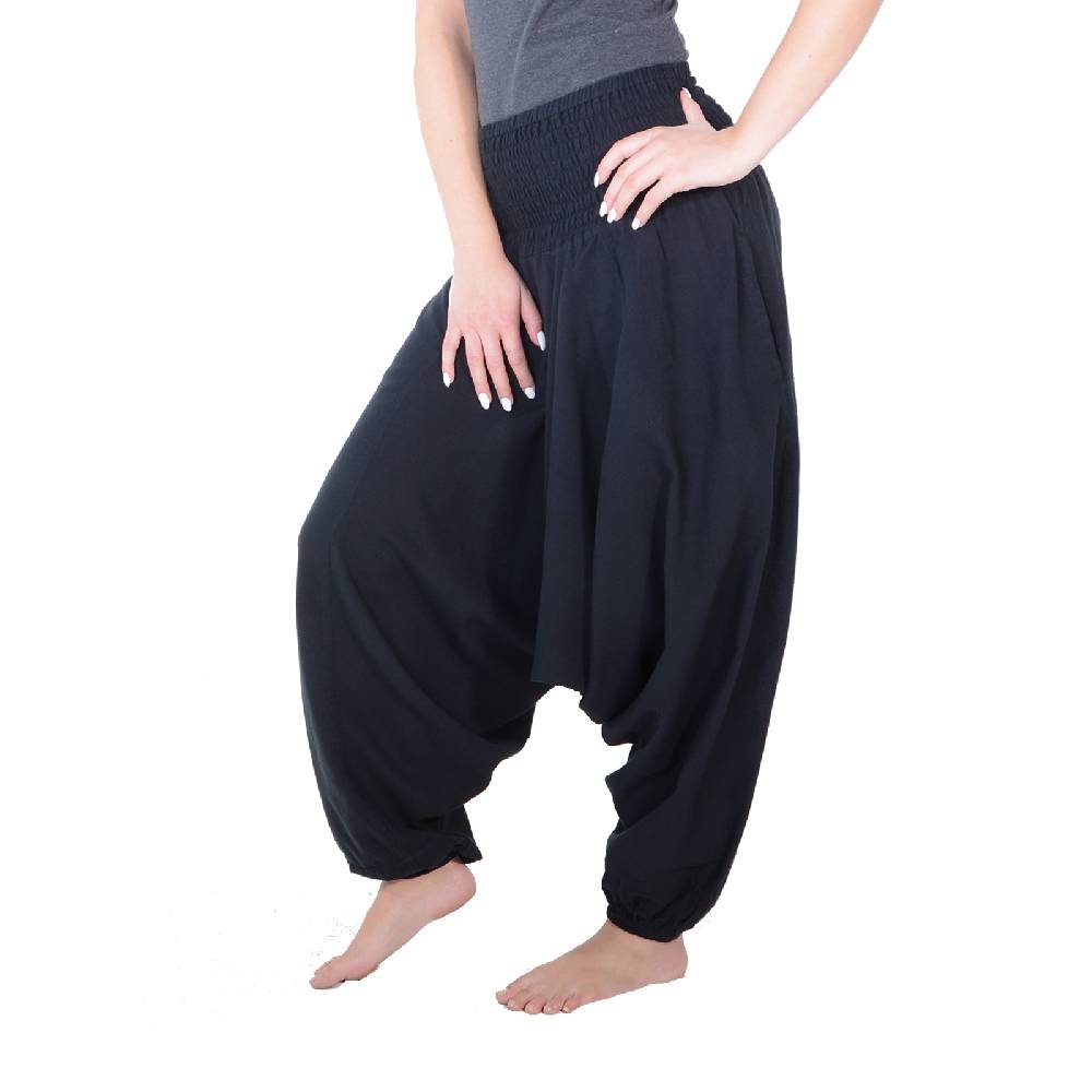 Kunst Und Magie Kunst und Magie Unisex Orientalische Haremshose Pluderhose Pumphose, Größe: Einheitsgröße