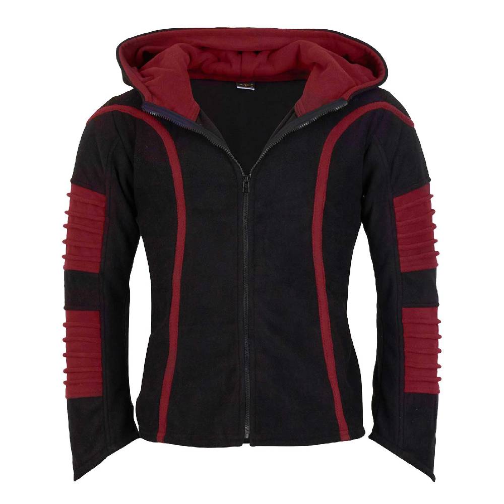 Kunst Und Magie Kunst und Magie Unisex Psy Goa Fleecejacke Zipfelkapuze Fleece Hippie Jacke Hoodie