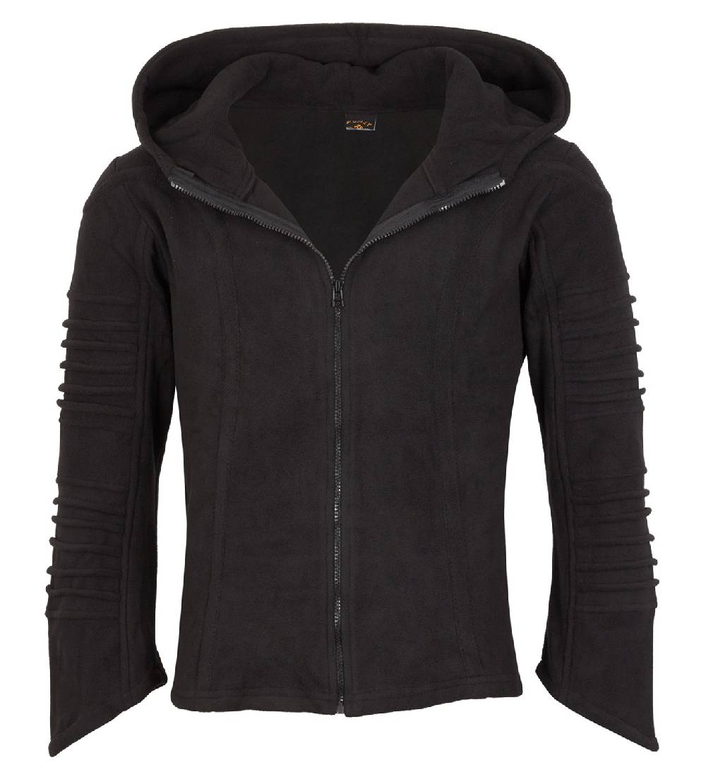 Kunst Und Magie Kunst und Magie Unisex Schwarze Fleecejacke Zipfelkapuze