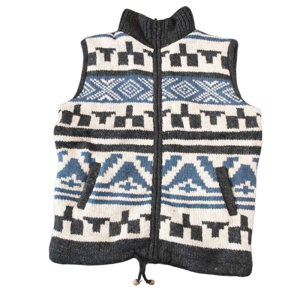 Kunst Und Magie Kunst Und Magie Unisex Strickweste Aus Wolle Mit Warmen Fleecefutter