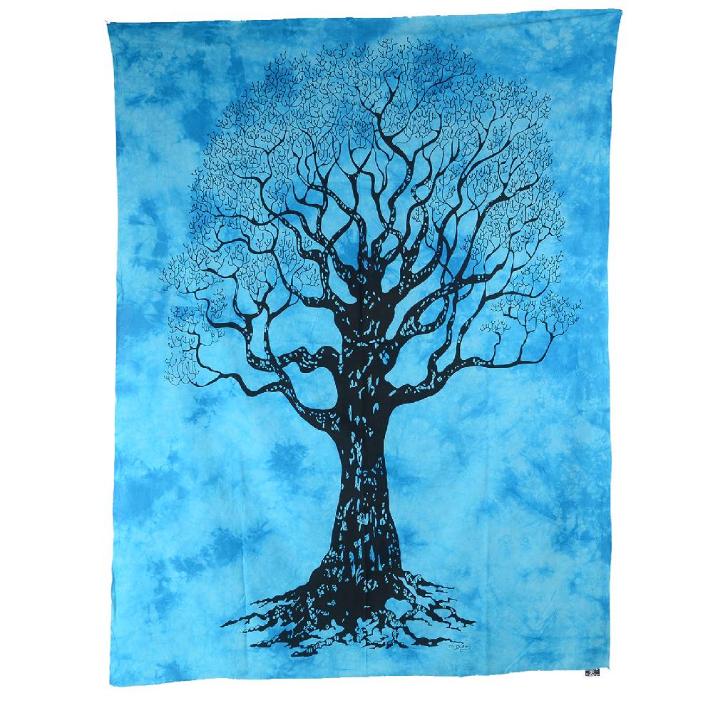 Kunst Und Magie Kunst Und Magie Wandbehang "Baum Des Lebens " Dekotuch Tagesdecke Ca. 200 X 135 Cm