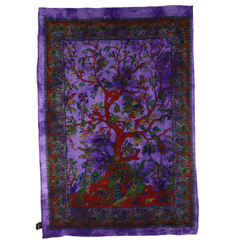 Kunst Und Magie Kunst Und Magie Wandbehang Baum Des Lebens Poster Ca.105 X 73 Cm Dekotuch Lebensbaum