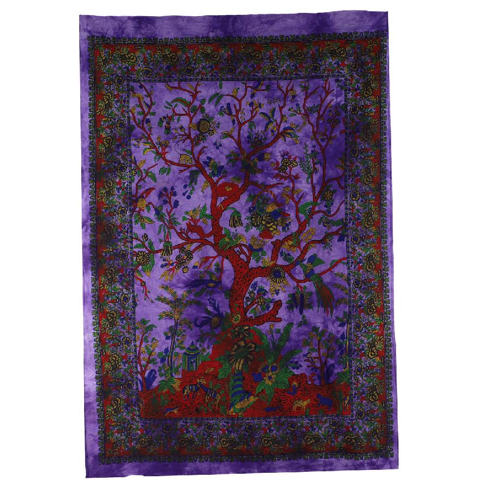 Kunst Und Magie Kunst und Magie Wandbehang Baum des Lebens Poster ca.105 x 73 cm Dekotuch Lebensbaum