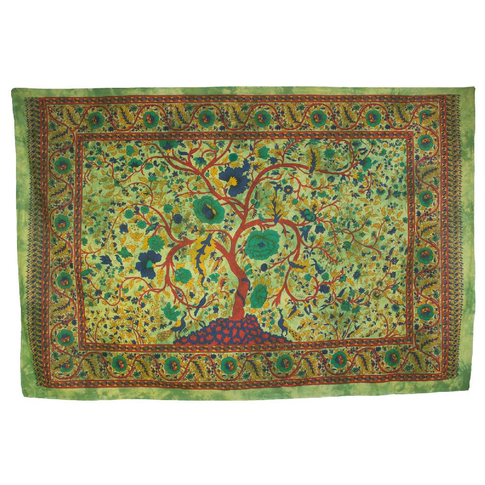 Kunst Und Magie Kunst und Magie Wandbehang Dekotuch Lebensbaum Tree of Life ca. 210 x 140