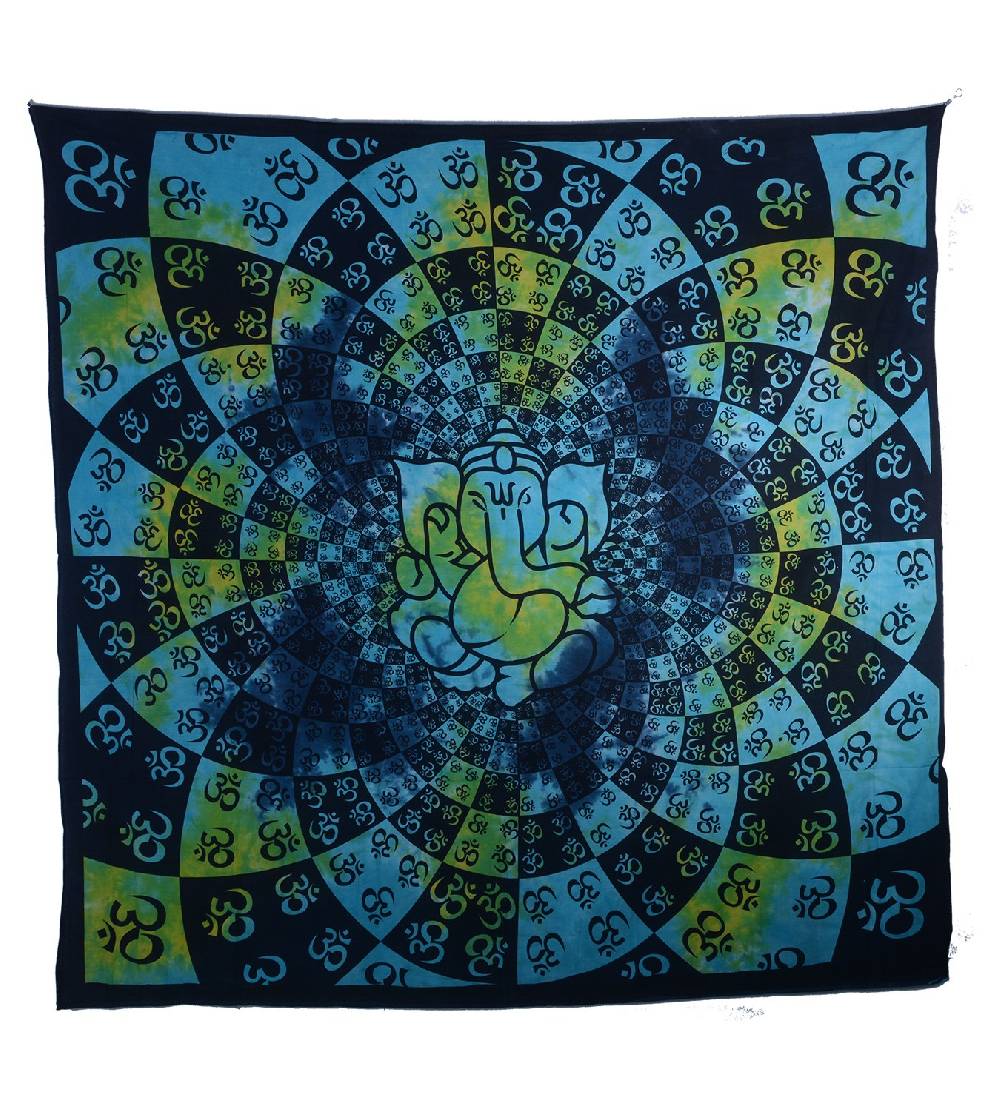Kunst Und Magie Kunst Und Magie Wandbehang Dekotuch OM Ganesha Ca. 210 X 225 Cm