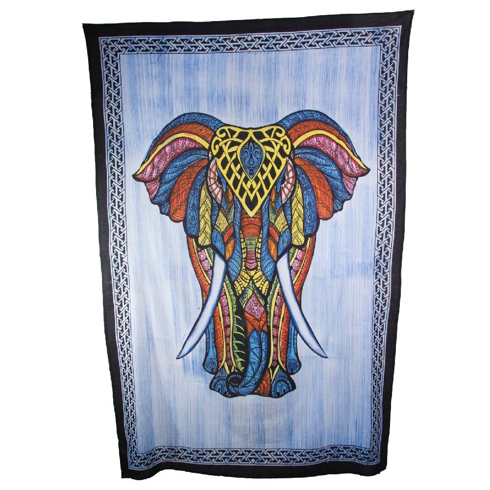 Kunst Und Magie Kunst und Magie Wandbehang mehrfarbig Elefant ca. 200 x 135 cm UV Aktiv