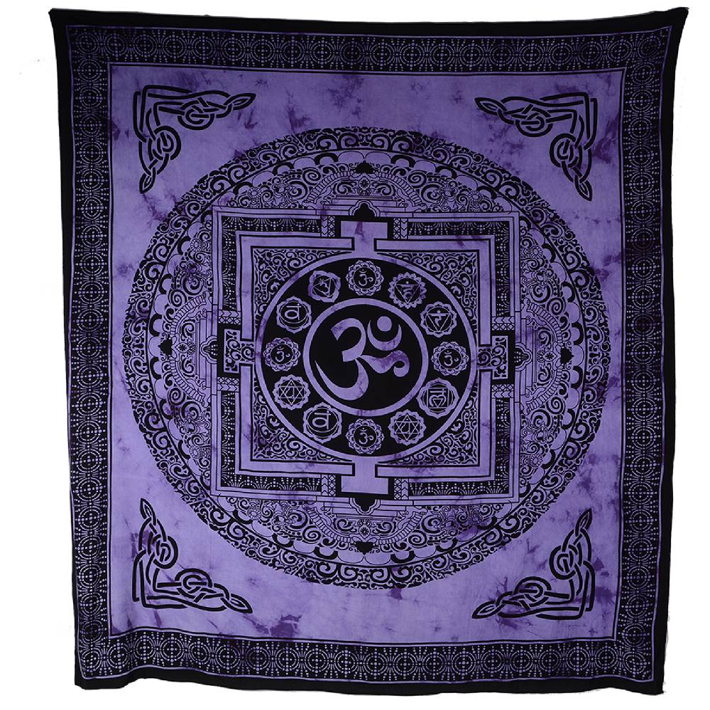 Kunst Und Magie Kunst Und Magie Wandbehang Om Mandala Ca. 235 X 205 Cm