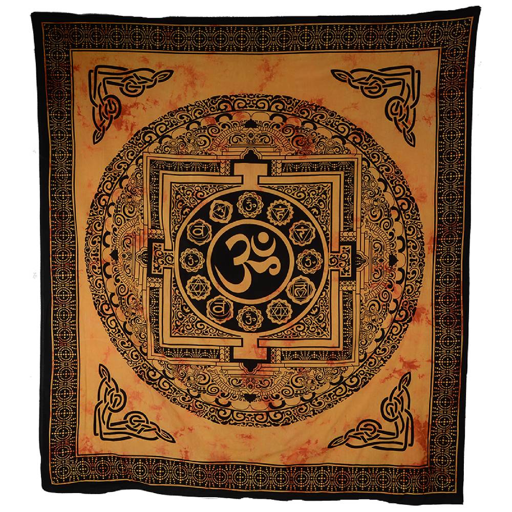 Kunst Und Magie Kunst Und Magie Wandbehang Om Mandala Ca. 235 X 205 Cm