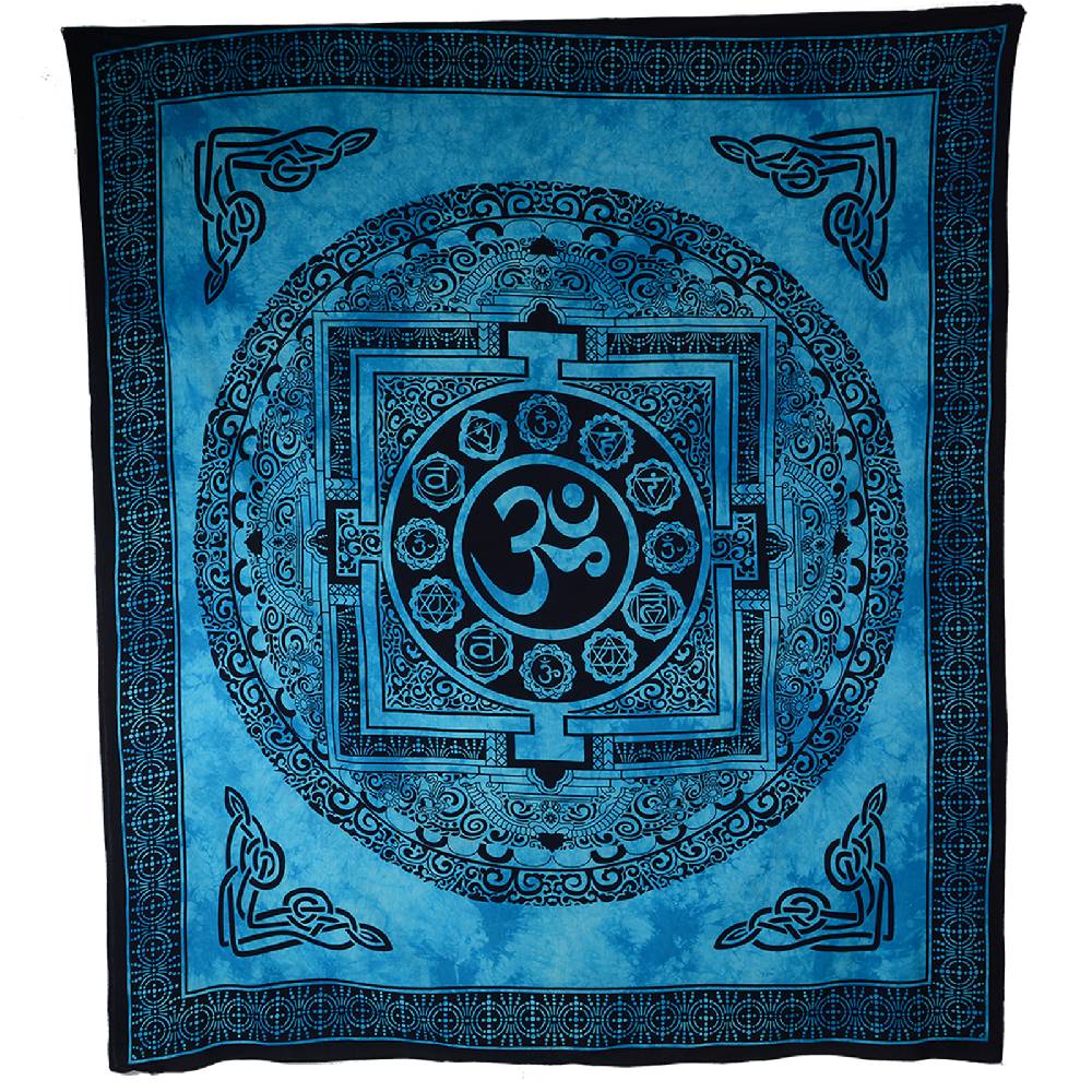 Kunst Und Magie Kunst Und Magie Wandbehang Om Mandala Ca. 235 X 205 Cm