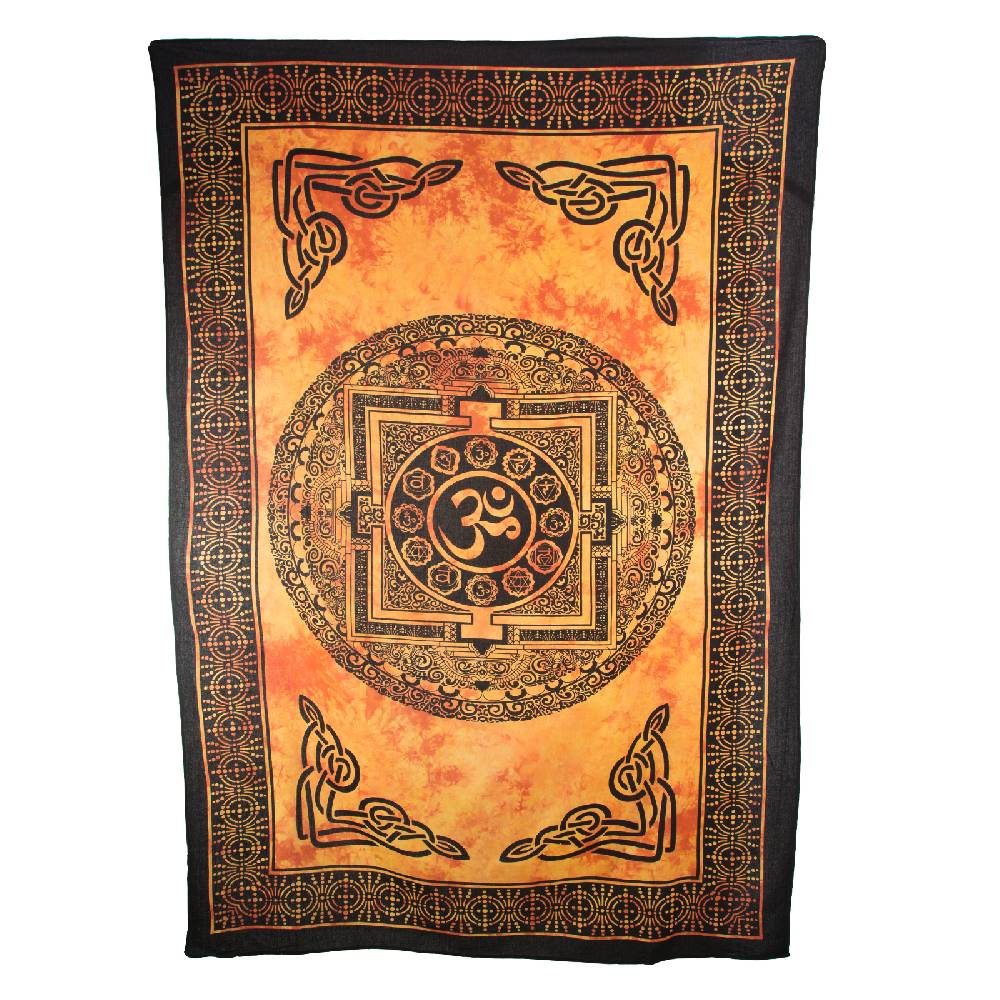 Kunst Und Magie Kunst Und Magie Wandbehang OM Mantra Knoten Verschiedene Farben Ca. 200 X 135 Cm