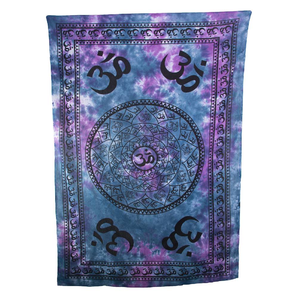 Kunst Und Magie Kunst Und Magie Wandbehang OM Mantra Kreis Ca. 200 X 135 Cm UV Aktiv