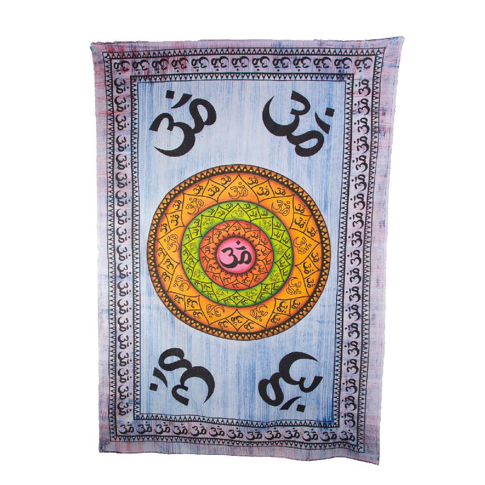 Kunst Und Magie Kunst und Magie Wandbehang OM Mantra Kreis ca. 200 x 135 cm UV Aktiv