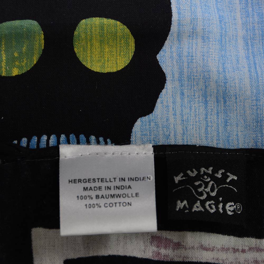 Kunst Und Magie Kunst Und Magie Wandbehang Sugar Skull UV-Aktives Dekotuch La Catrina Totenkopf Ca. 235 X 200 Cm