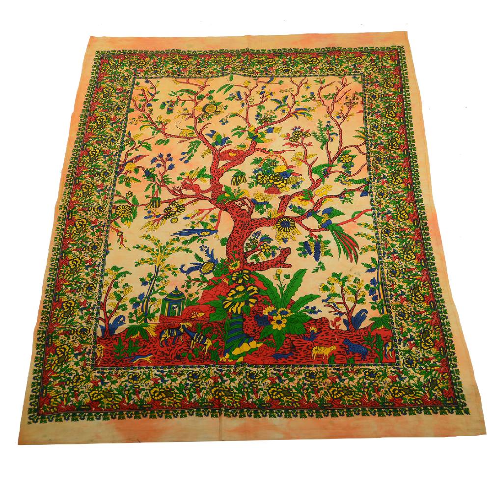 Kunst Und Magie Kunst Und Magie Wandbehang The Tree Of Life Lebensbaum Motiv Ca. 115 X 75 Cm