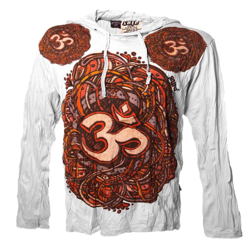 Kunst Und Magie Leichtes Sure Sommer Hoody Kapuzen Shirt Mit "OM" Motiv Von Kunst Und Magie