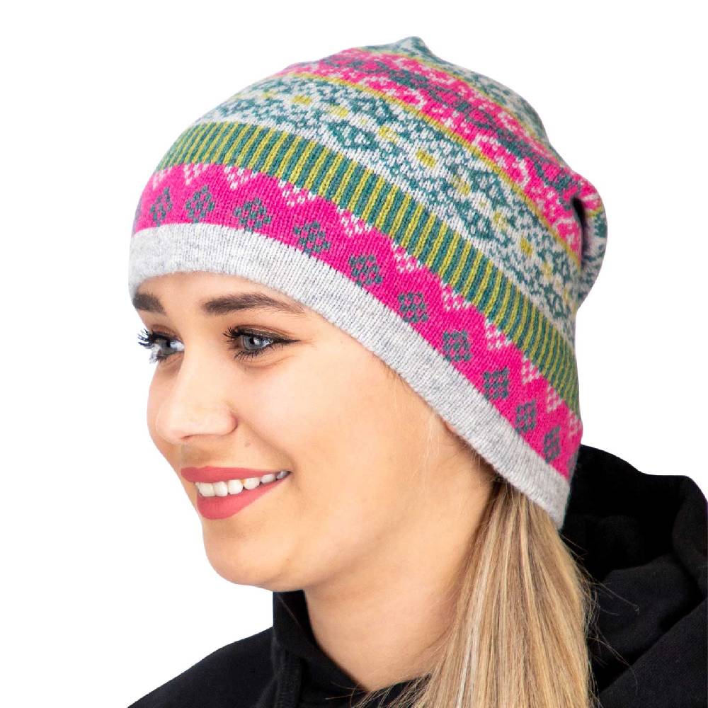 Kunst Und Magie Long Beanie Mütze Aus Lammwolle Wollmütze Nordisch Strickmütze Wolle Unisex Für Sie Und Ihn