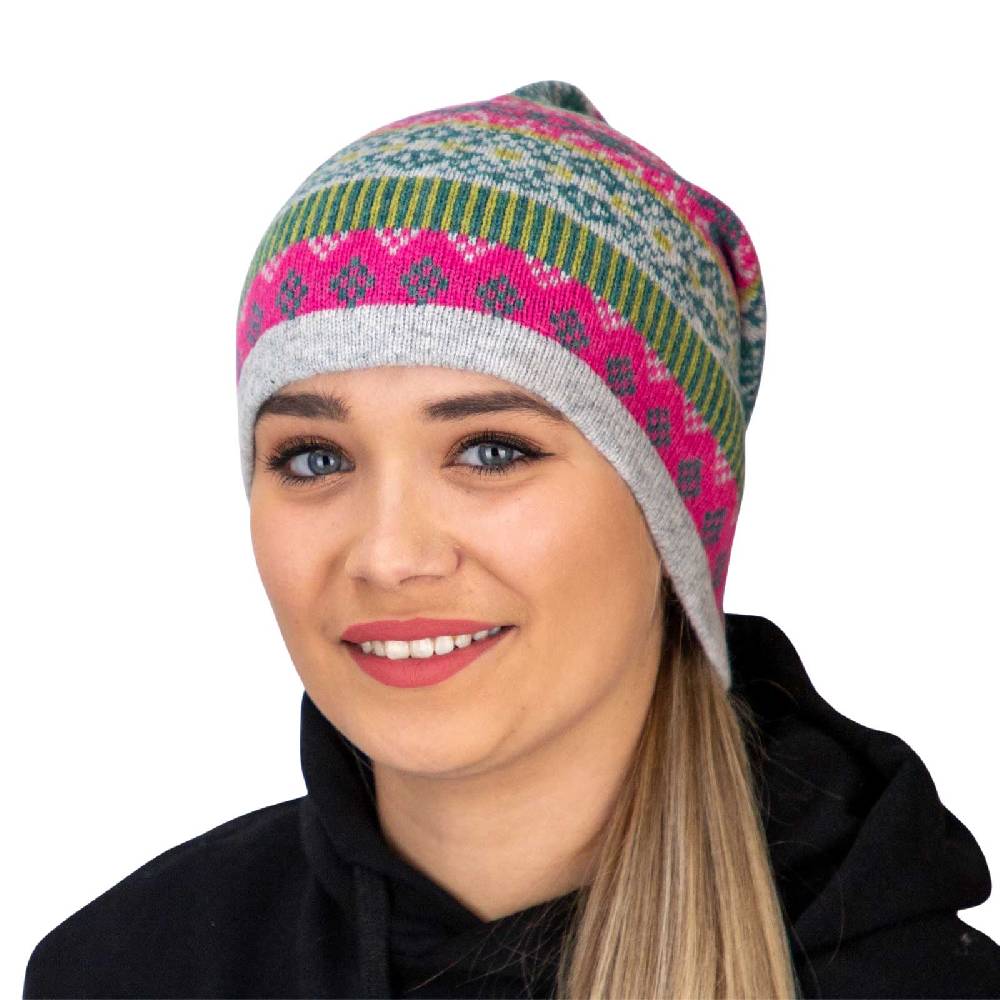 Kunst Und Magie Long Beanie Mütze Aus Lammwolle Wollmütze Nordisch Strickmütze Wolle Unisex Für Sie Und Ihn