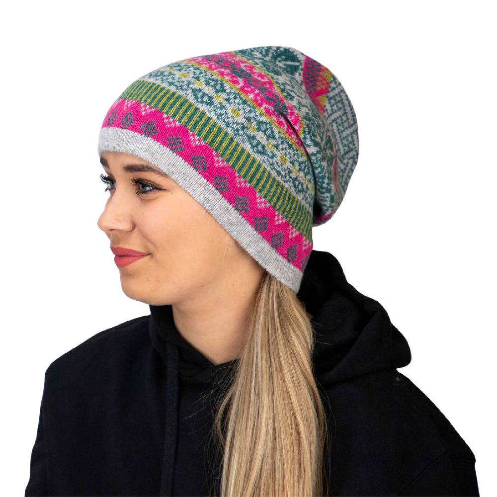Kunst Und Magie Long Beanie Mütze Aus Lammwolle Wollmütze Nordisch Strickmütze Wolle Unisex Für Sie Und Ihn