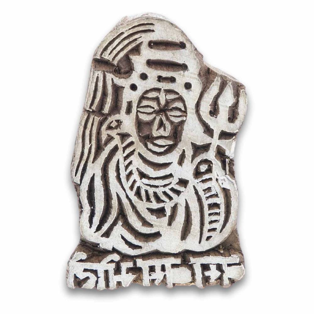 Kunst Und Magie Lord Shiva Holzstempel OM Textilstempel Mehndi Block Stempel Henna Tattoo Blockprint Indien Ca 8cm