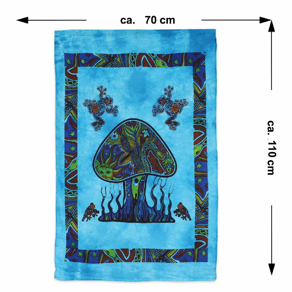 Kunst Und Magie Magic Mushrooms Psy Goa Poster Wandbehang Psychedelic Dekotuch Ca. 110 X 70 Cm