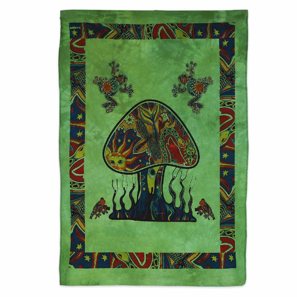 Kunst Und Magie Magic Mushrooms Psy Goa Poster Wandbehang Psychedelic Dekotuch Ca. 110 X 70 Cm