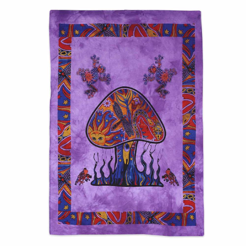 Kunst Und Magie Magic Mushrooms Psy Goa Poster Wandbehang Psychedelic Dekotuch Ca. 110 X 70 Cm