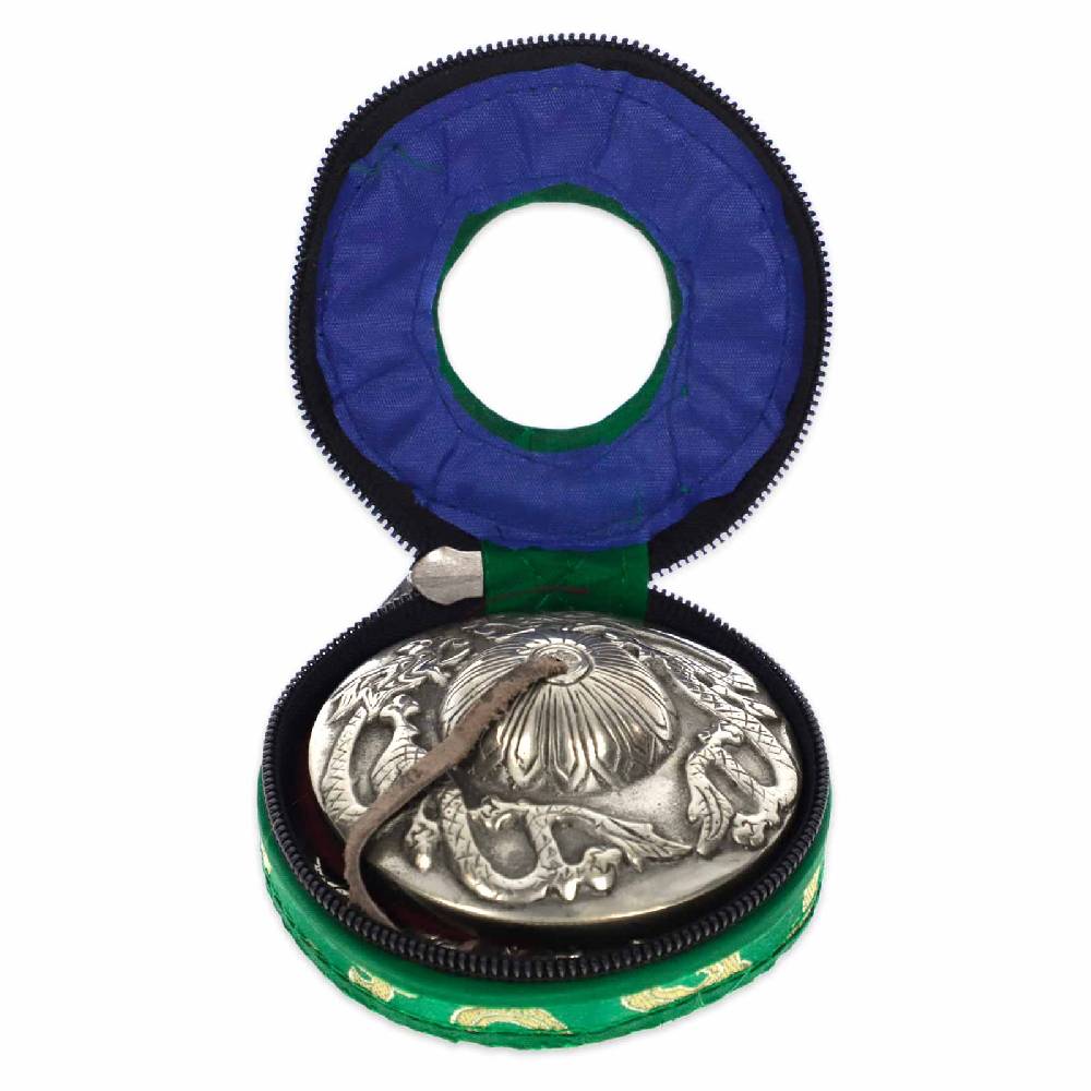 Kunst Und Magie Massive Tibetische Drachen Zimbeln Tingcha Dragon Mit Hellem Klang 7,5cm Mit Geschenkbox