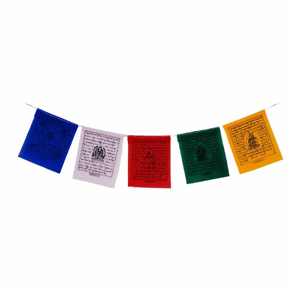 Kunst Und Magie Mini Tibetische Gebetsfahnen ca 50cm Tibet - Ideal fürs Auto (Taxi Flag)