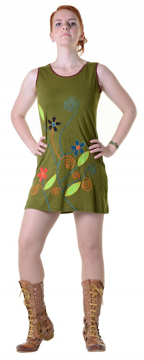Kunst Und Magie Minikleid Longshirt Tunika Hippie Sommerkleid