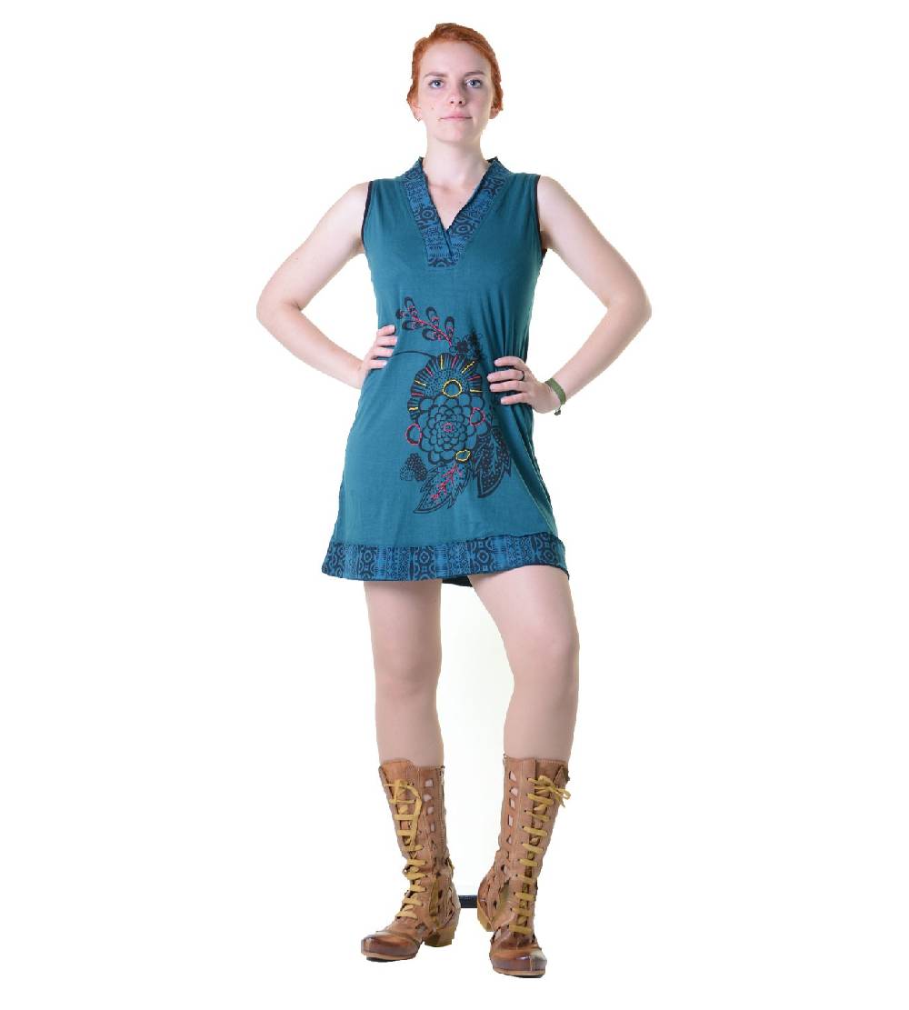 Kunst Und Magie Minikleid Longshirt Tunika Hippie Sommerkleid In Tollen Farben