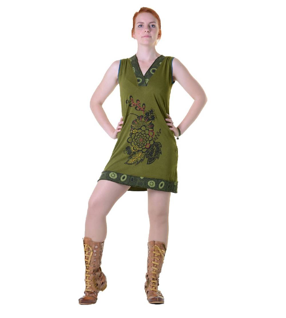 Kunst Und Magie Minikleid Longshirt Tunika Hippie Sommerkleid In Tollen Farben