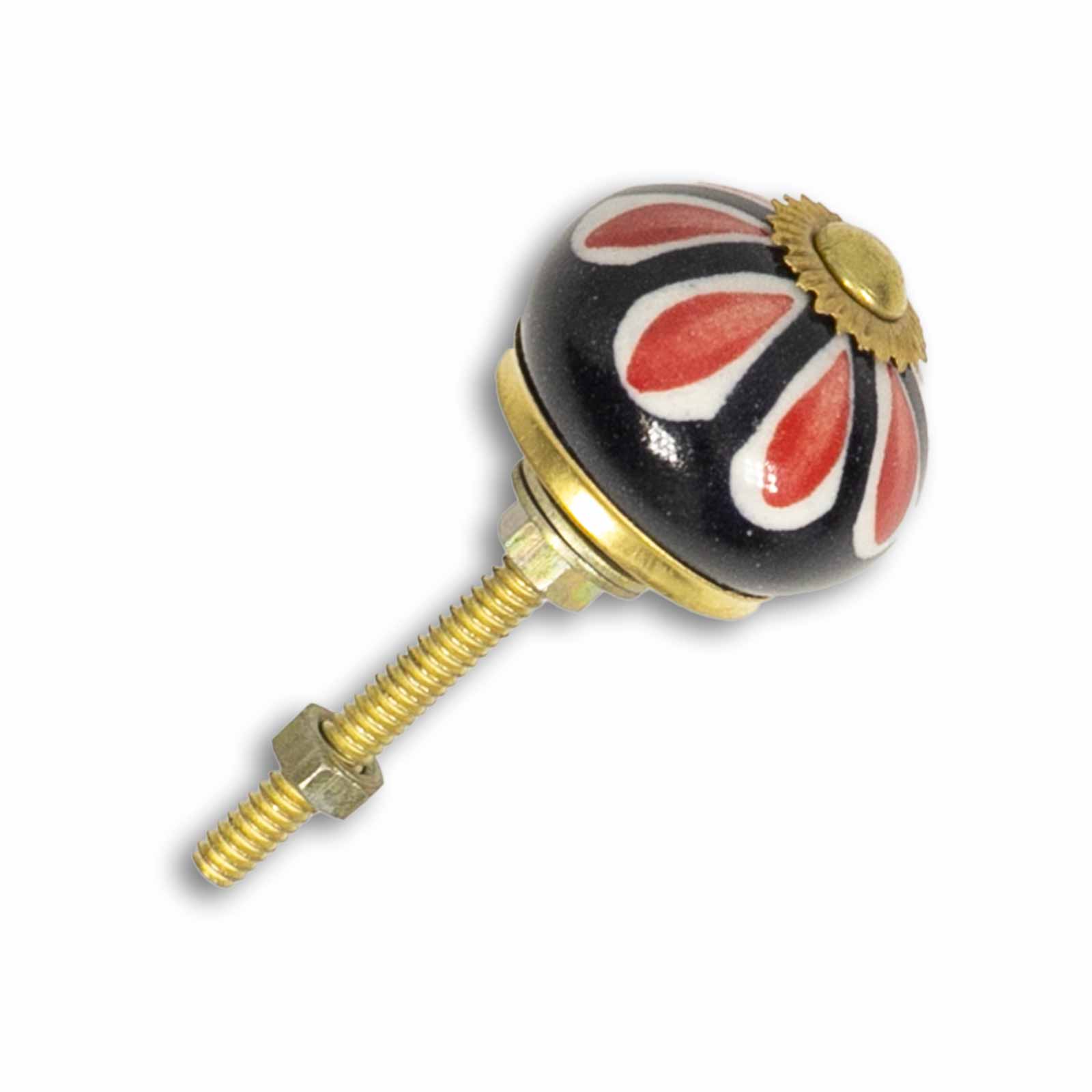 Kunst Und Magie Möbelgriff Keramik Knöpfe Griffe Möbelknopf Möbelknauf Handbemalt Antik Look 3,5cm