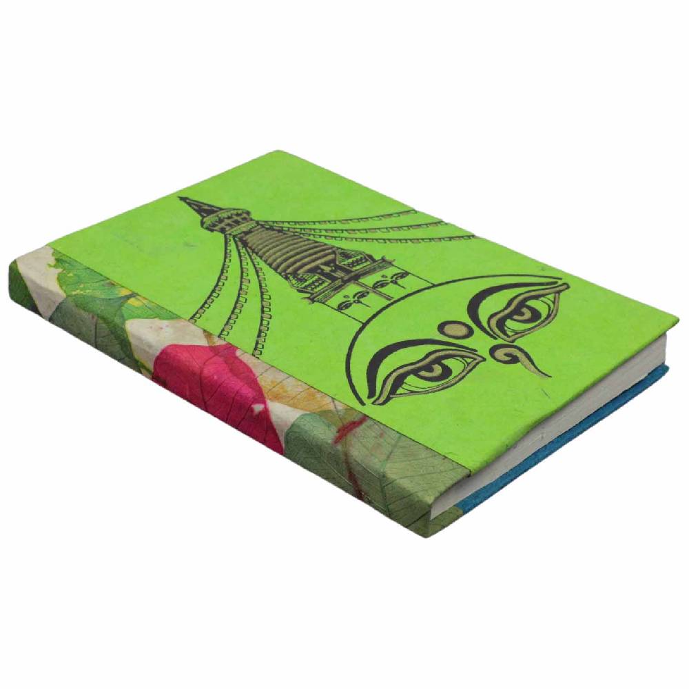 Kunst Und Magie Notizbuch Nachhaltigl Handgemacht Buddha Eyes Stupa Tagebuch Lokta Papier Poesiealbum