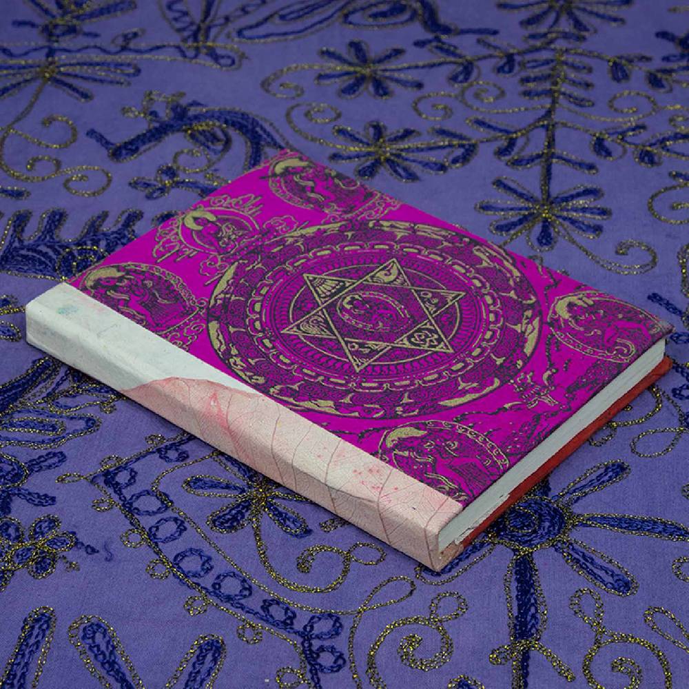 Kunst Und Magie Notizbuch Nachhaltigl Handgemacht Buddha Mandala Tagebuch Lokta Papier Poesiealbum