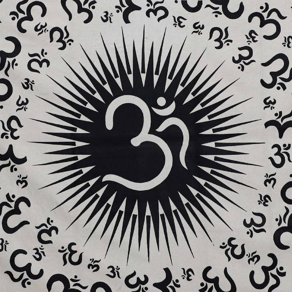 Kunst Und Magie OM Dekotuch Große Tagesdecke Wandbehang Tuch Goa Ca. 140 X 210cm