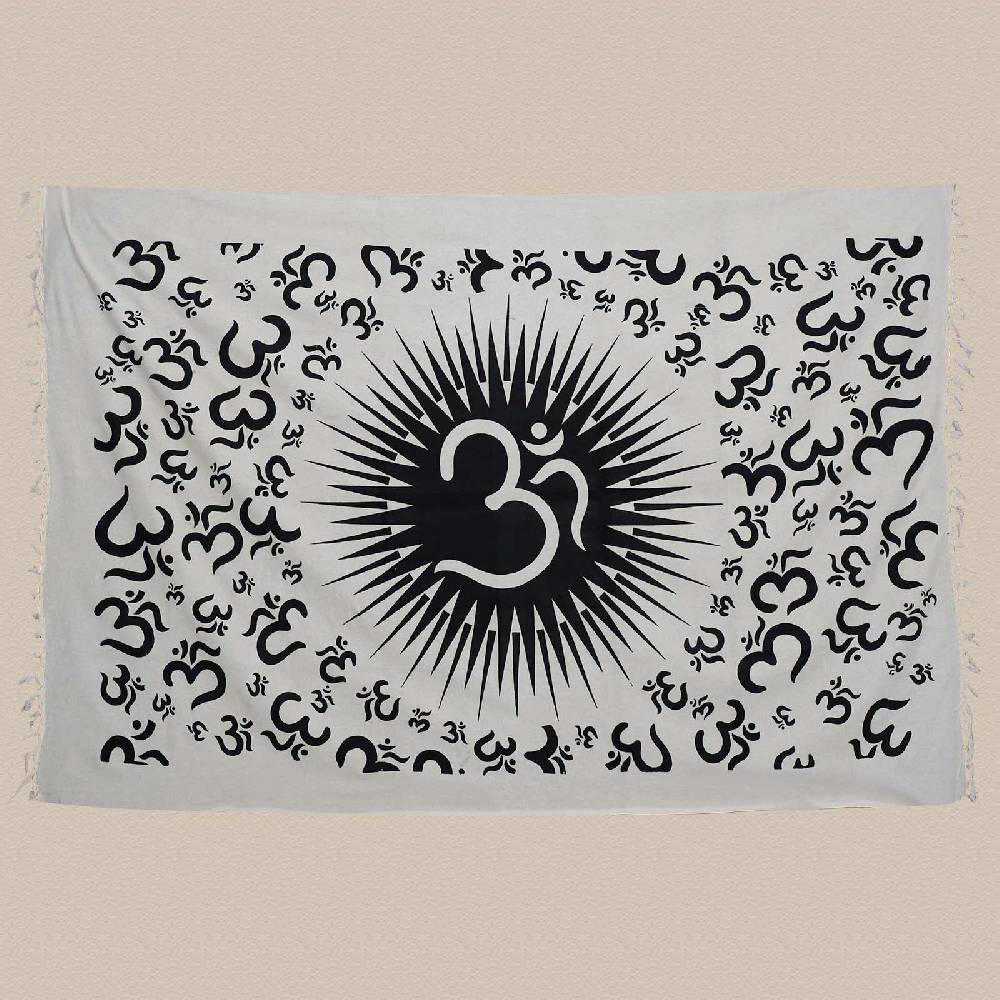 Kunst Und Magie OM Dekotuch Große Tagesdecke Wandbehang Tuch Goa Ca. 140 X 210cm