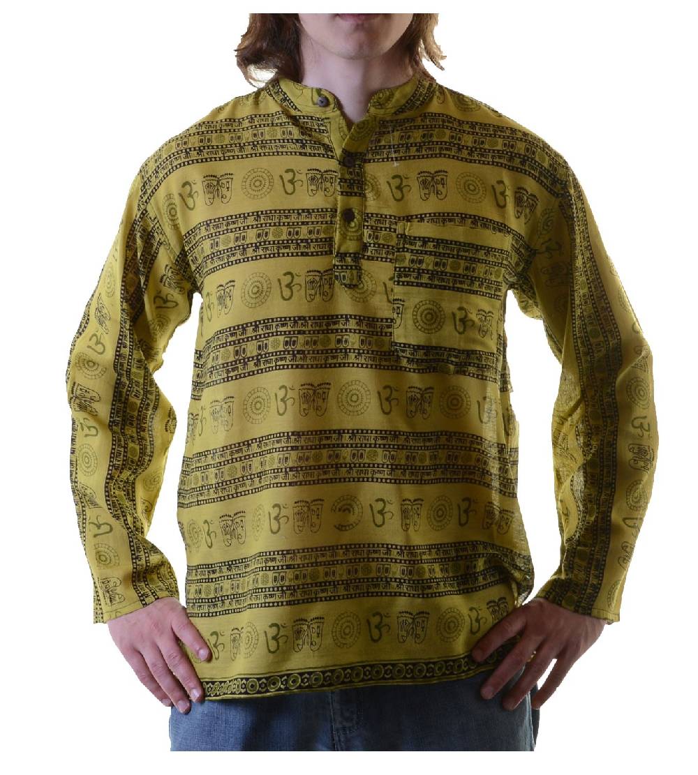 Kunst Und Magie OM Fischerhemd Überzieher Hemd Kurtha