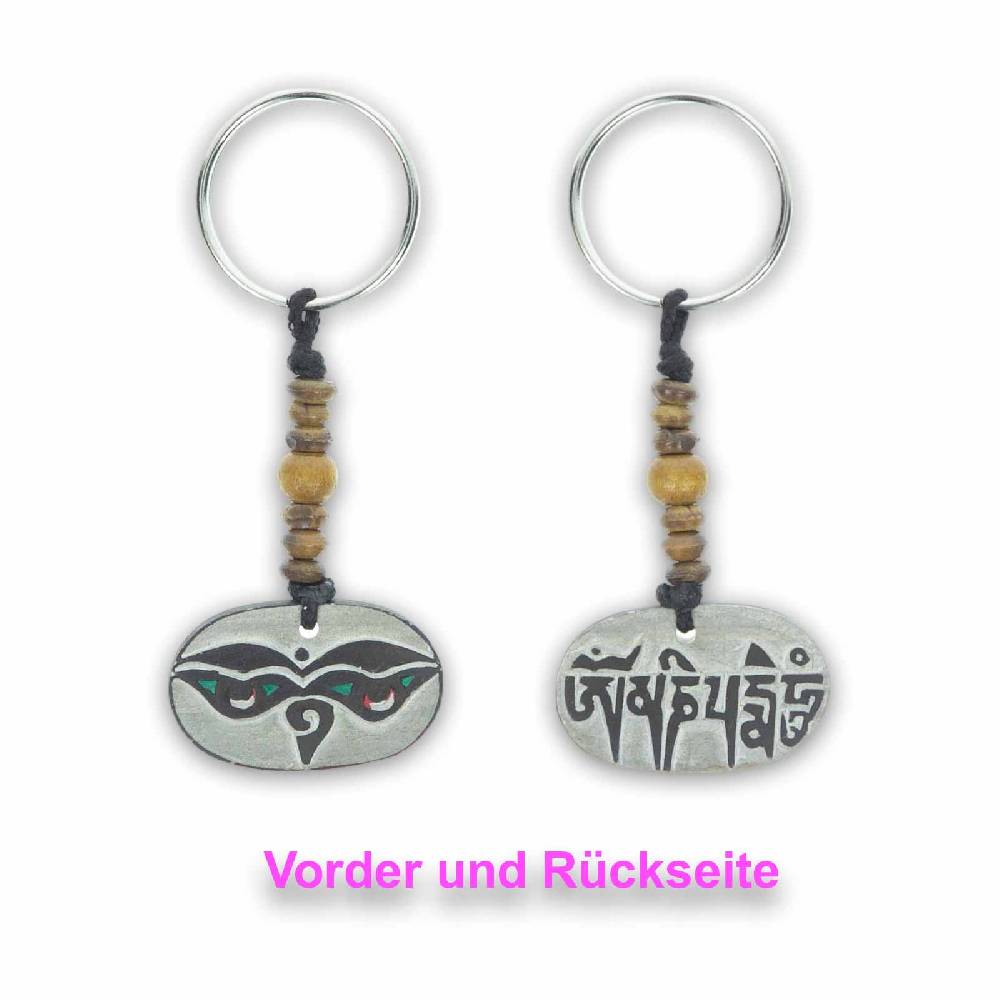 Kunst Und Magie OM Mantra Stein Schlüsselanhänger Taschenanhänger Goa Psy