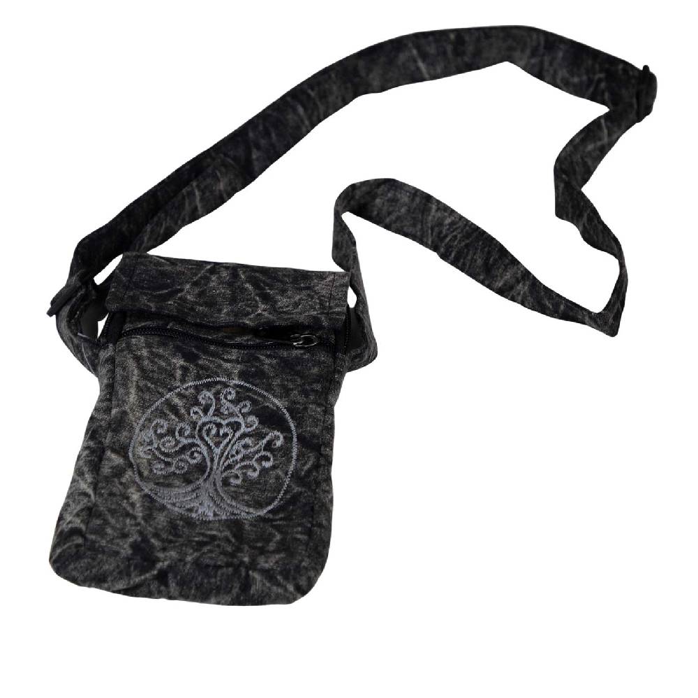Kunst Und Magie Passportbag Handytasche Brustbeutel Schultertasche Hippie Handtasche Goa Tasche mit Schulterriemen