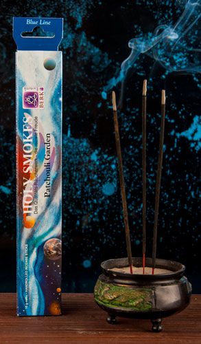Kunst Und Magie Patchouli Garden - Holy Smokes Blue Line Räucherstäbchen Duftstäbchen
