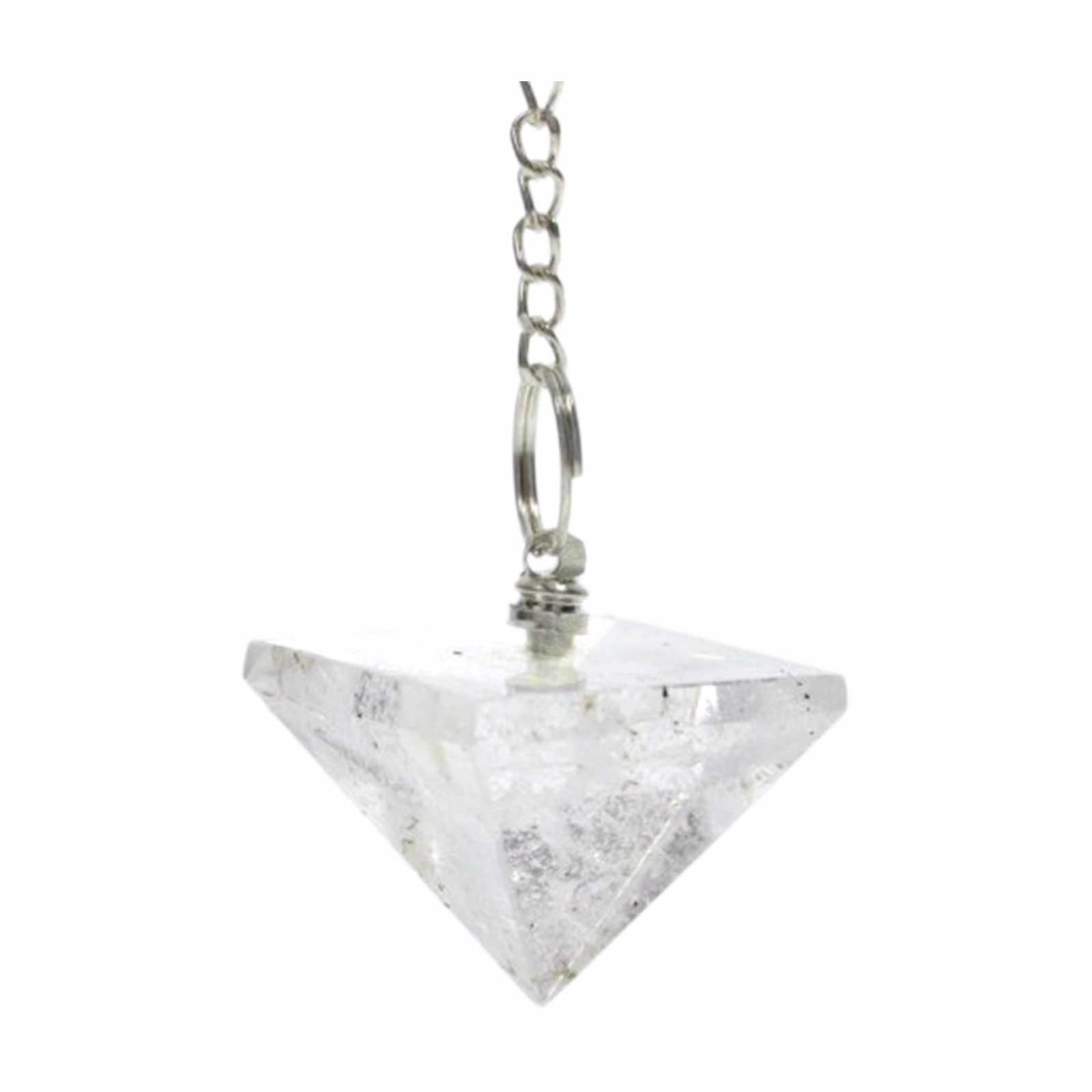 Kunst Und Magie Pendel Edelsteinpendel - Pyramide Bergkristall Radiästhesie Instrument