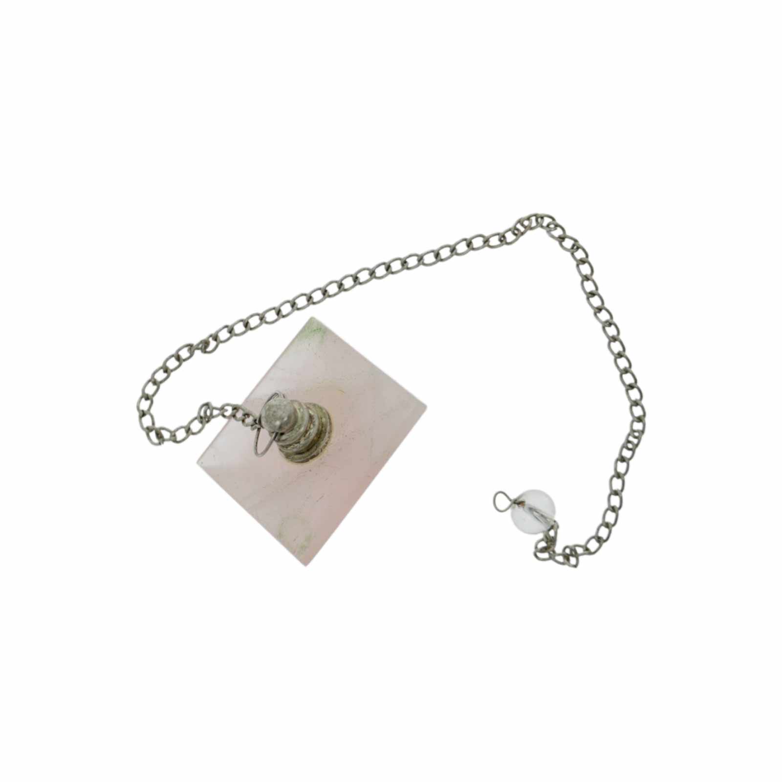 Kunst Und Magie Pendel Edelsteinpendel - Pyramide Rosenquarz Radiästhesie Instrument